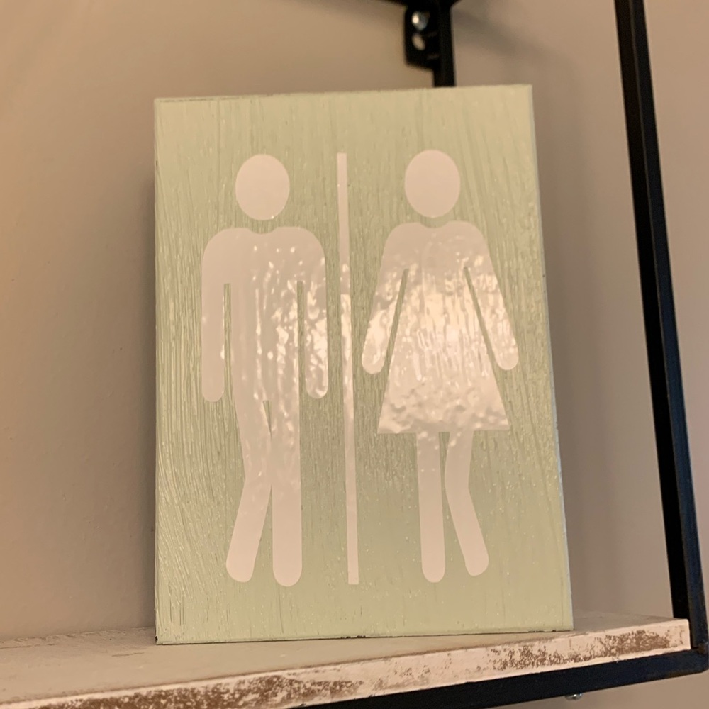 Bathroom sign
